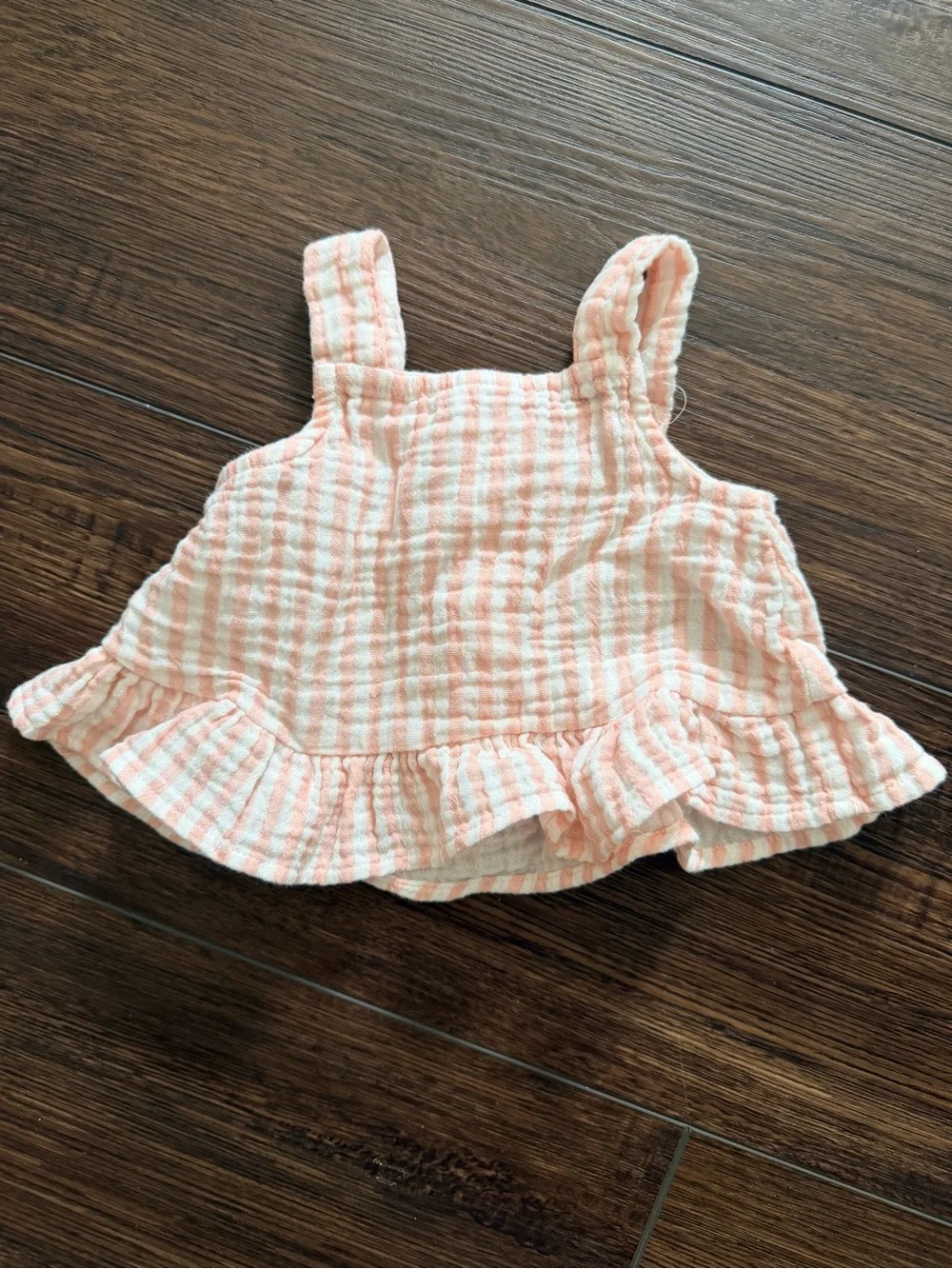 Carter's White Tank Top Bundle Coral Pink & Teal Floral Print & Pink and White